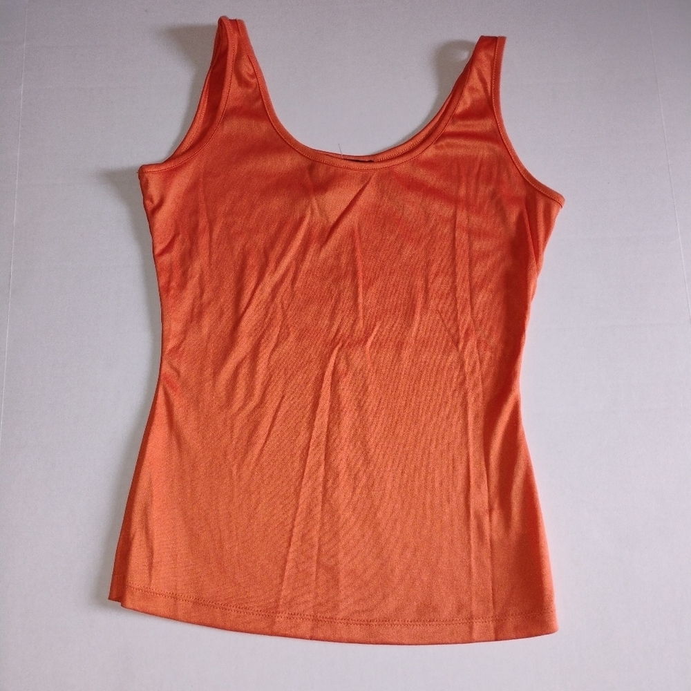 Marc Bouwer Designer Lace Top – Vibrant Boho Glam Elegance Bright Orange Size XS - Picture 3 of 4